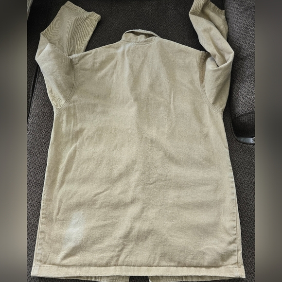 VTG Sundance Khaki Blazer Jacket Women XL Beige Long Sleeve Western Barn Chore - Picture 12 of 15